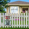 2pcs - Warning Bad Shit Will Happen If You Park Here - Vintage Metal Signs(12*16Inch)