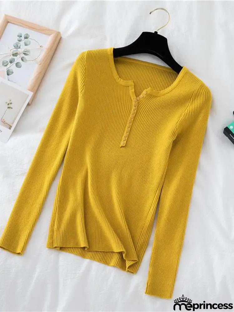 Women's Polyester V-Neck Full Sleeves Solid Pattern Sweater