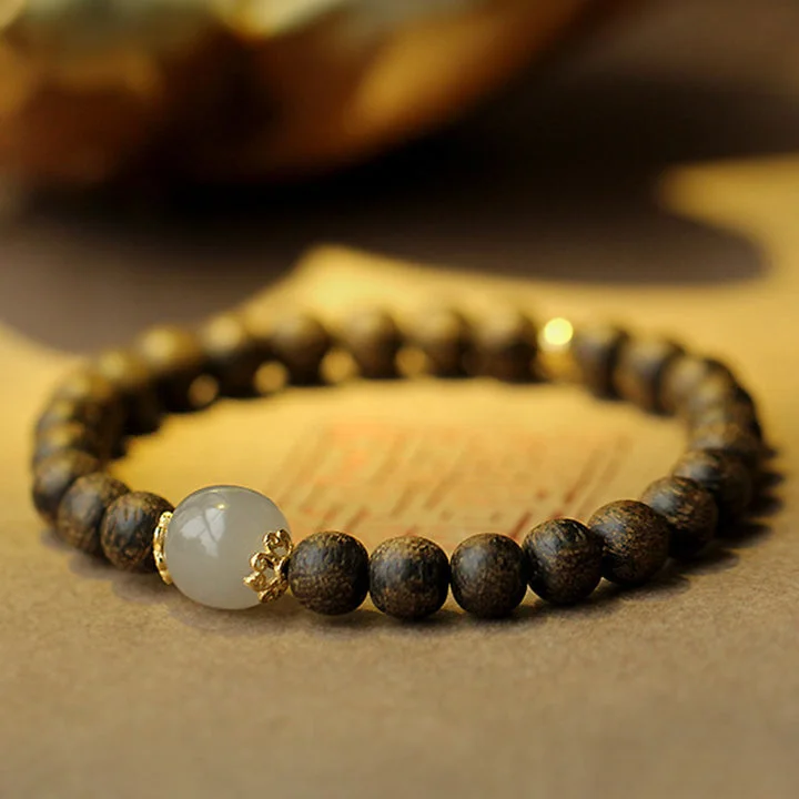 Jade Agarwood Strength Calm Bracelet