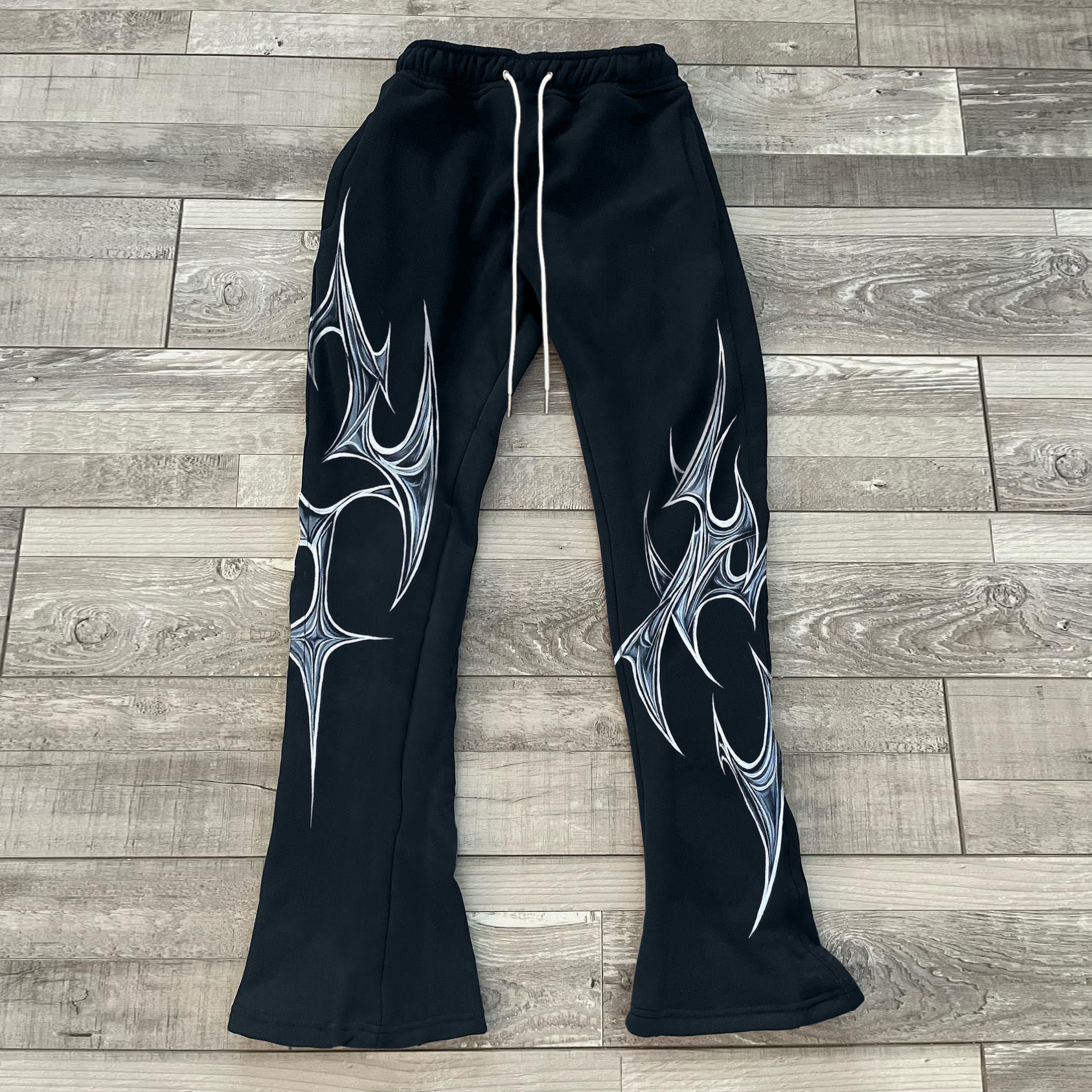 Trendy personalized print casual trousers