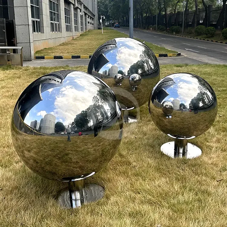 800mm 1000mm 1200mm stainless steel hollow sphere with base