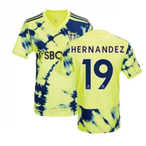 Leeds United Pablo Hernández 19 Away Shirt Kit 2022-2023