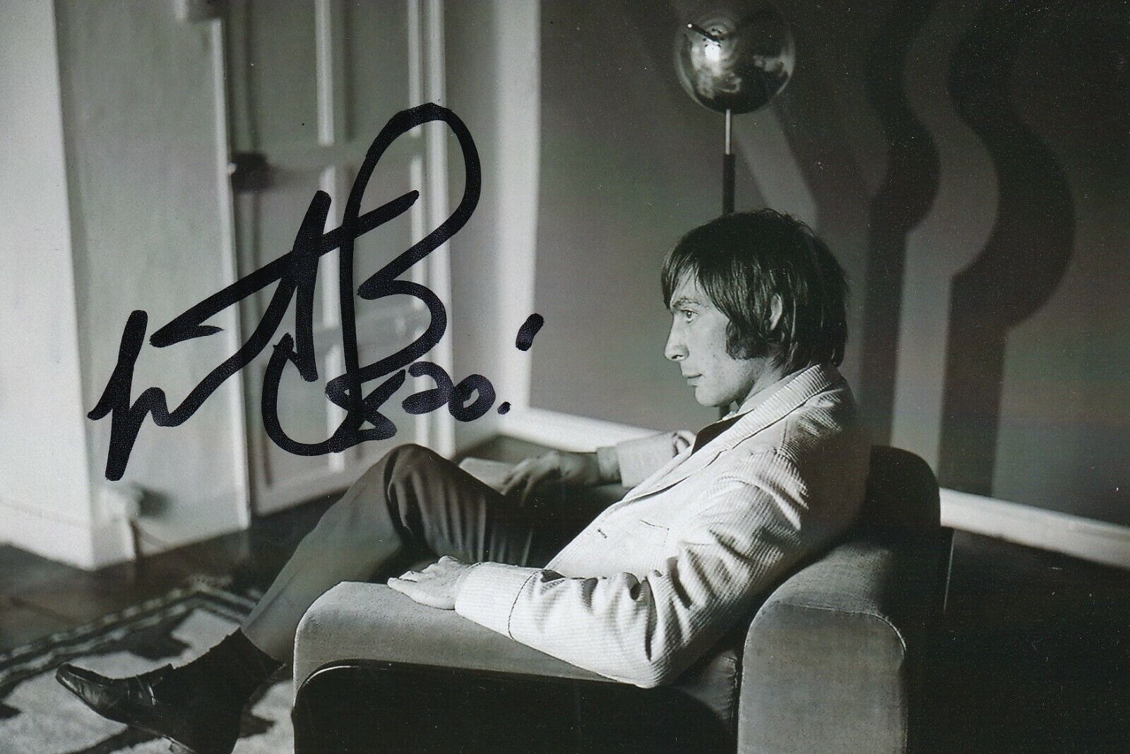 Charlie Watts Rolling Stones drummer REAL SIGNED 4x6 Photo Poster painting #4 COA Autographed