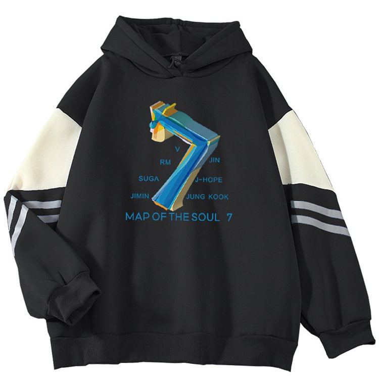 Map Of The Soul: 7 Creative Colorblock Hoodie