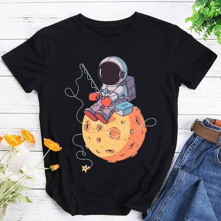 Astronaut Space Stars Space Lover Gift T-Shirt Tee -603977-Annaletters