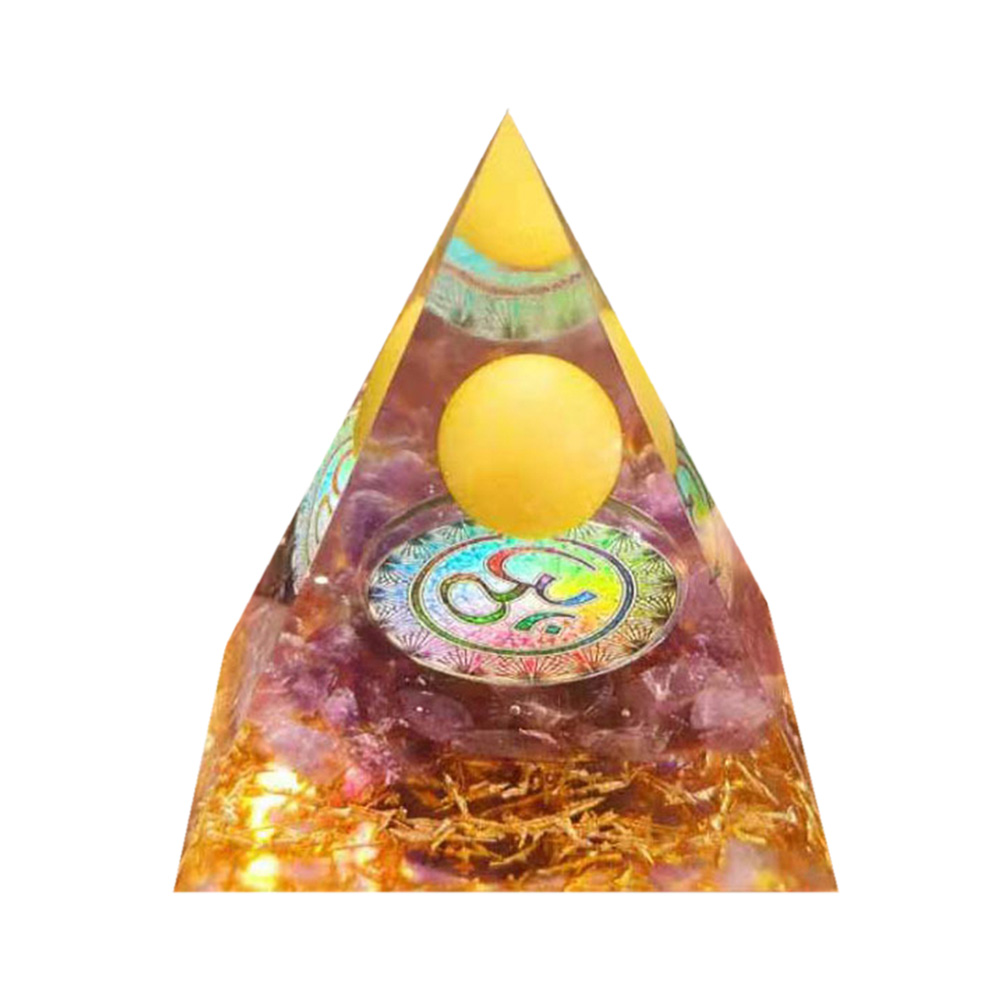 

5cm Natural Orgonite Pyramid Chakra, 501 Original