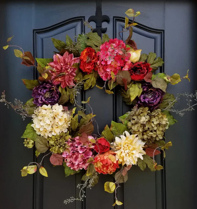 Front Door Wreaths for Summer - Colorful Year Round Wreath