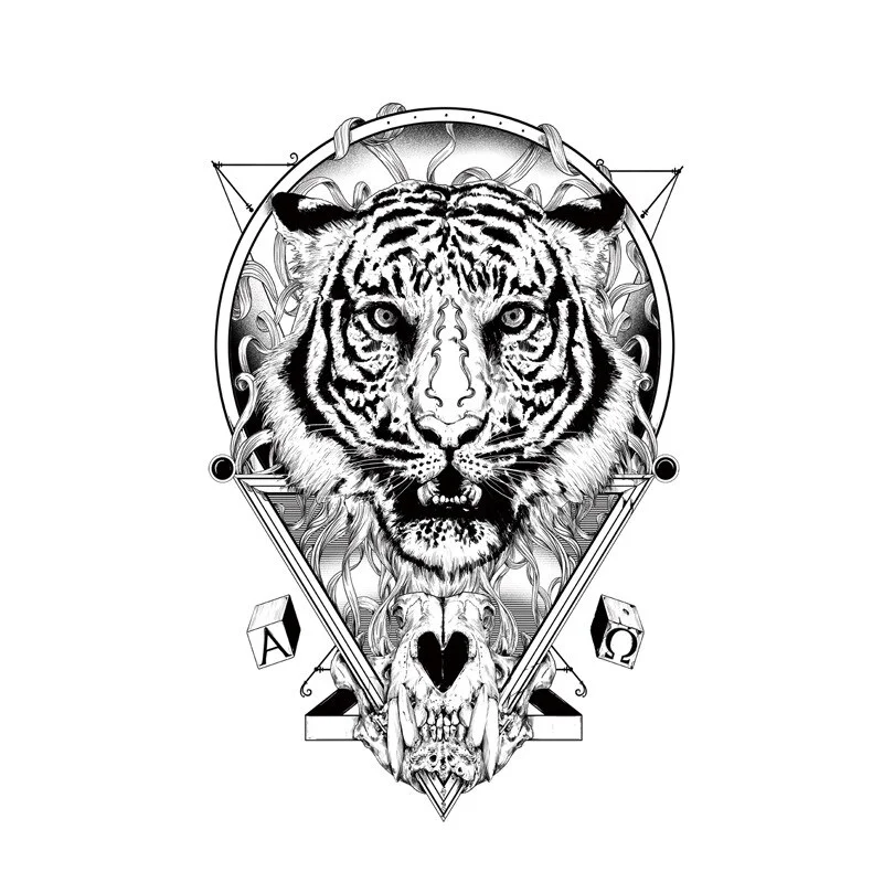 Sdrawing Waterproof Temporary Flower Tattoos Women Beauty Rose Butterfly Flash Feather 3D Fake Tattoo Arm Waist Hand Sticker Men