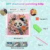 Panda quilling en papier - peinture diamant de forme sp&eacute;ciale - 30*30cm