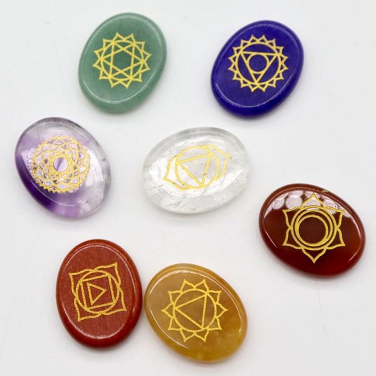 7 Chakra Worry Stones