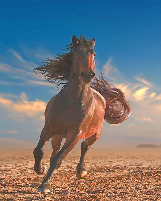 

Running Horse – Paint By Numbers - 40*50CM, 501 Original