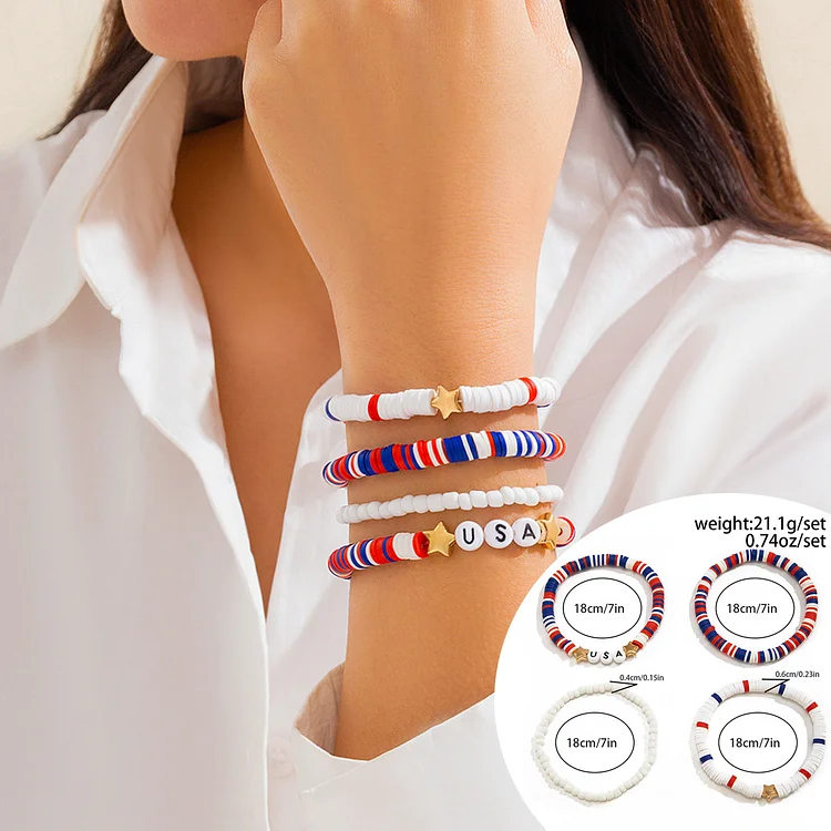 Colorful Diversity Beaded Stretch Bracelet Set