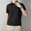 2026 Men's Classic Polo Shirt Short Sleeve Slim Fit Breathable Solid Color Summer Casual