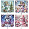 (Multi-Style) Snowman-11CT Stamped Cross Stitch 40*40cm/15.75*15.75in