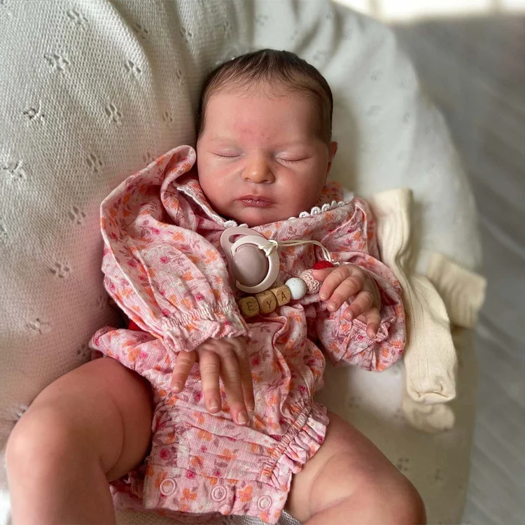 20" Sleeping Reborn Girl Cute Truly Handmade Reborn Doll Linfan with Heatbeat Coos and Breath