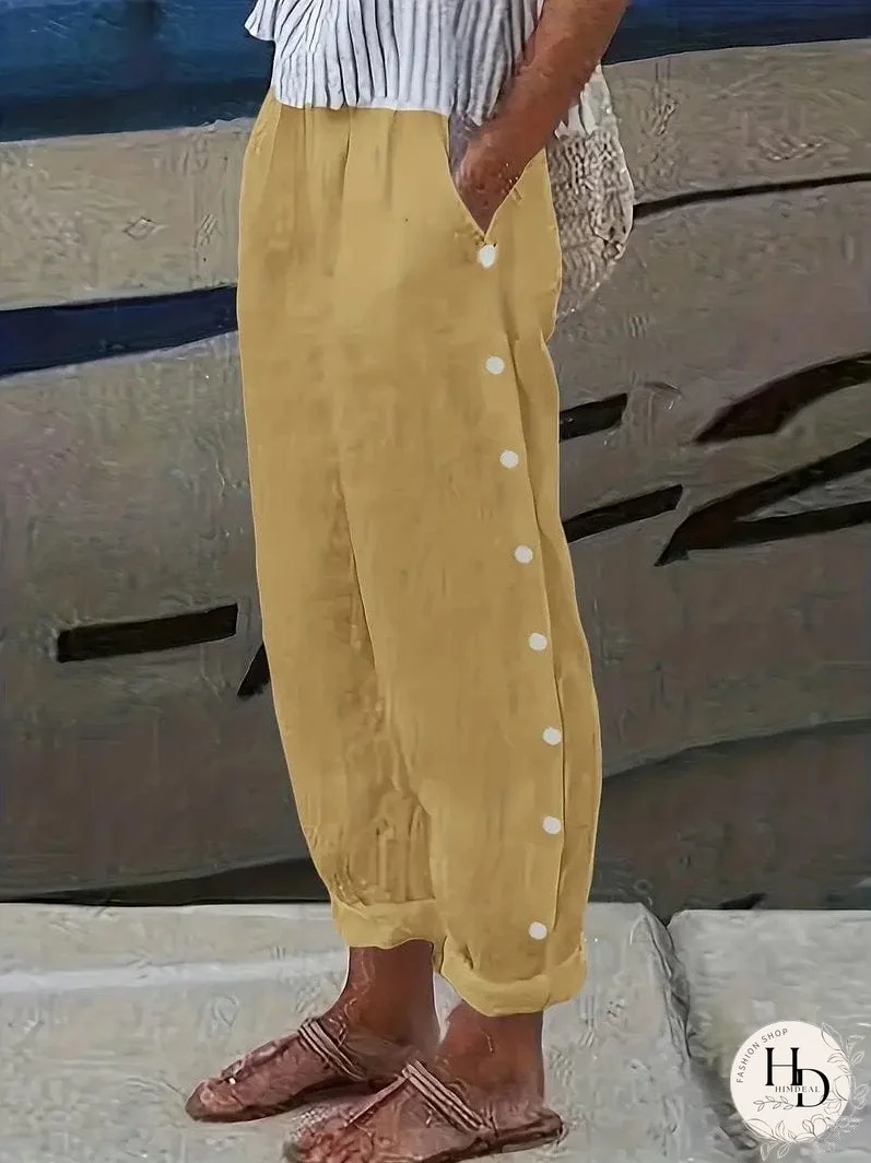 Summer Casual Striped Trousers