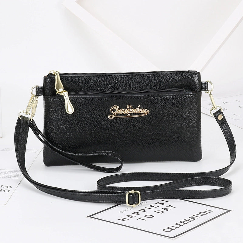 Women’s Small PU Solid Color Elegant Streetwear Square Zipper Square Bag