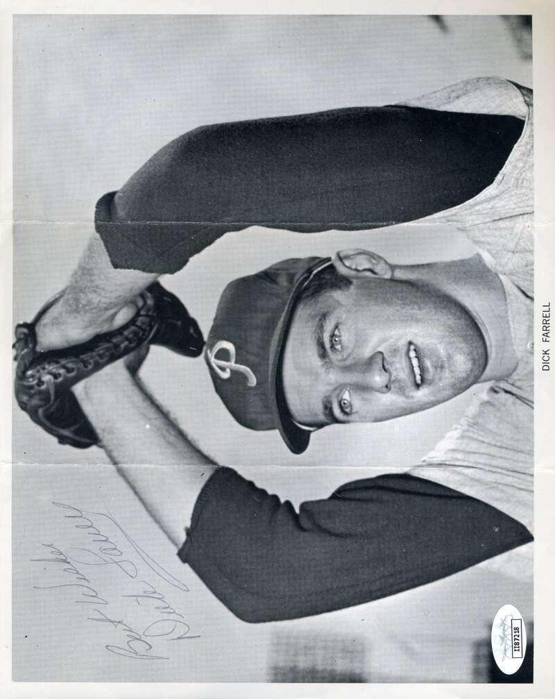 Turk Dick Farrell JSA Coa Hand Signed 8x10 1960`s Photo Poster painting Autograph