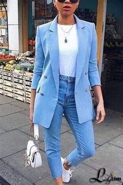 Fashion Candy Color Temperament Blazer