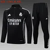 Joyfball 2025/2026 Real Madrid Half-Pull Training Suit Black Football Shirt 1:1 Thai Quality