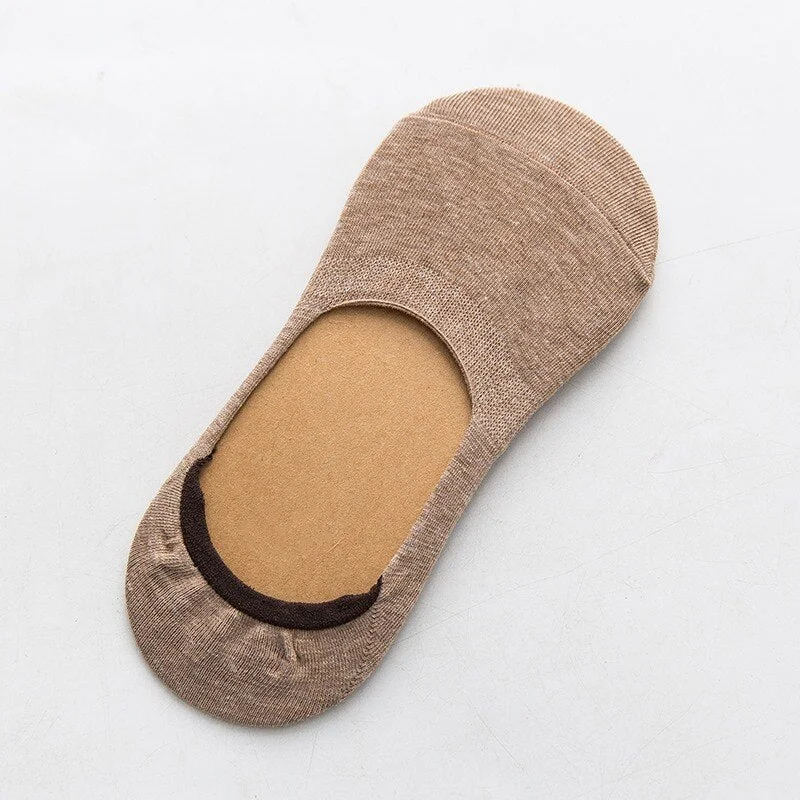 10 pieces = 5 pairs Spring summer women socks Solid color fashion wild shallow mouth invisible boat socks felmen slipper sock