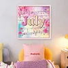July-18CT Stamped Cross Stitch 25*25cm/9.84*9.84in tapestrymarket