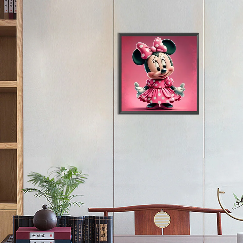 Full Round Diamond Painting 30*30cm - Disney Minnie