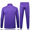 25/26 Real Madrid Purple long zipper Training Jacket Set