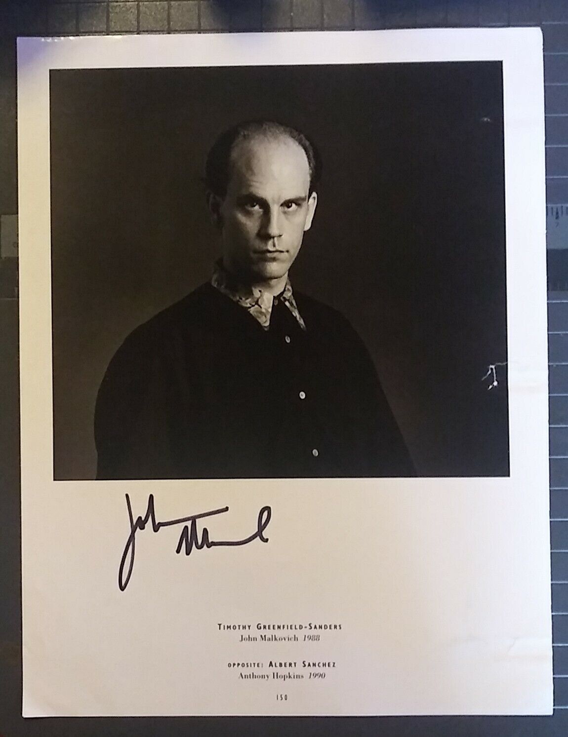 John Malkovich signed 8x10