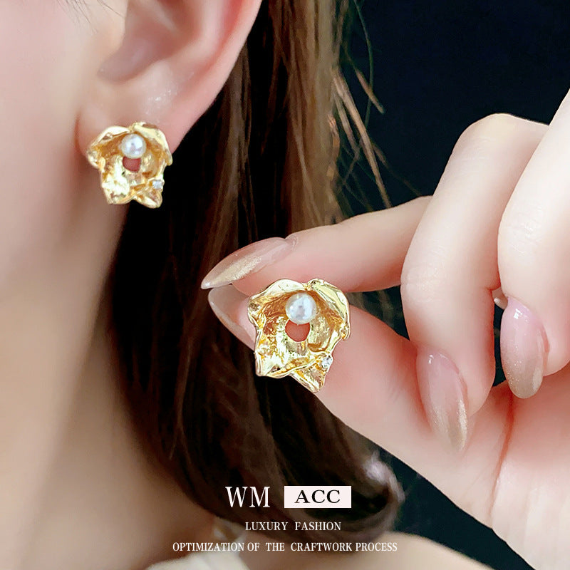 Medieval Flower Flower Alloy Electroplating Earrings