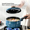 Enameled Milk Pot Baby Food Cooker Infant Frying and Cooking All-in-One Household Soup and Instant Noodle Pot