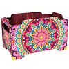 5D DIY Diamond Painting Decorative Storage Box Wood Storage Clutch (Mandala)