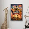 Independence Day Full DIY 5D Round Drill Diamond Painting Kit Large Size 40x60cm Diamond Dots Paintings Picture Arts Craft for Adults/Beginners Home Decor