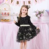 Kids Baby Girl Party Star Sequined Dress