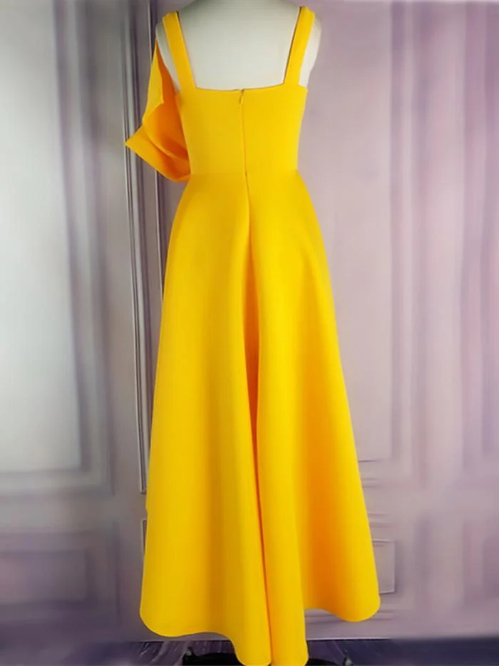 Sling Halter High Waist Bow Ruffled Dress