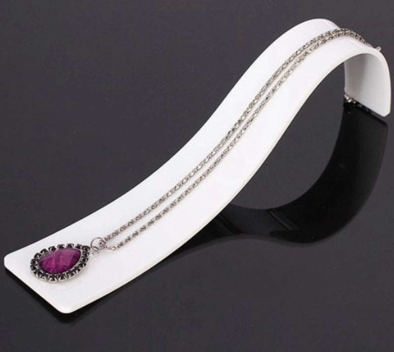 Novelty Geometric Solid Color Arylic Jewelry Rack