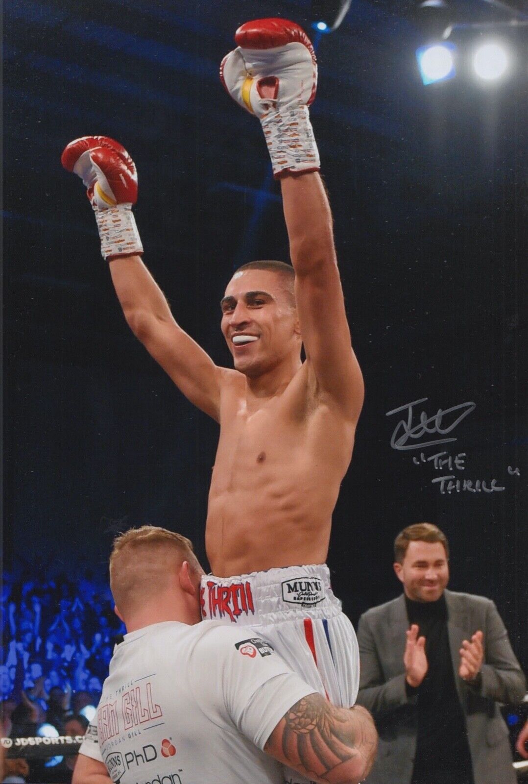 JORDAN GILL HAND SIGNED 12X8 Photo Poster painting BOXING AUTOGRAPH