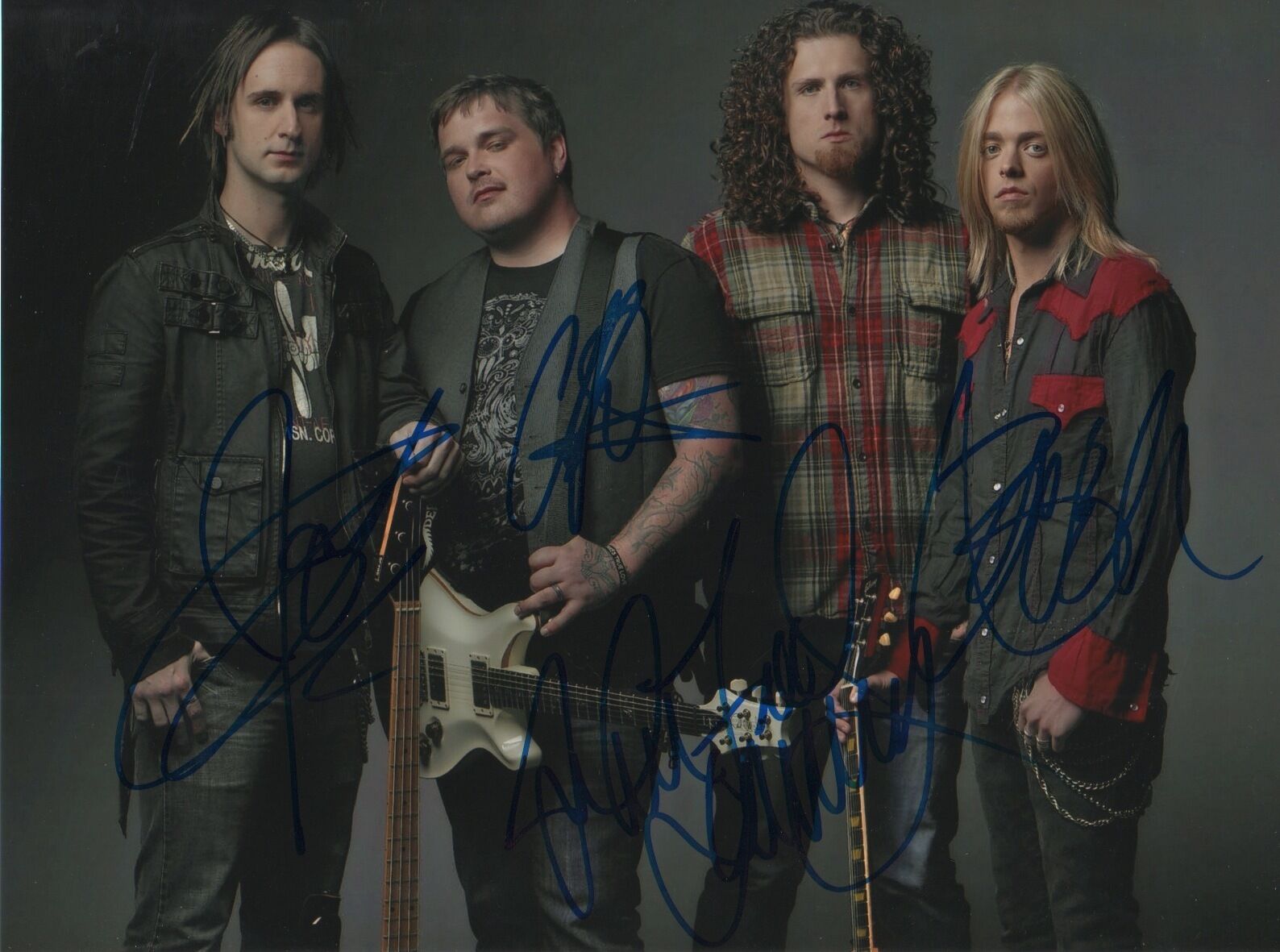 Black Stone Cherry signed 8x11 inch Photo Poster painting autographs