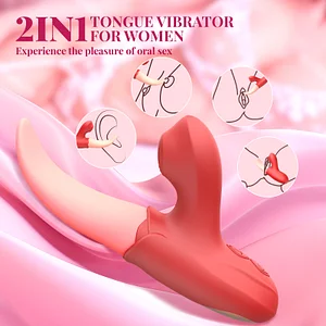 Generation III Honey Tongue Vibrator – Rose Tongue Licking Clitoral & G-spot Stimulator with 10 Modes