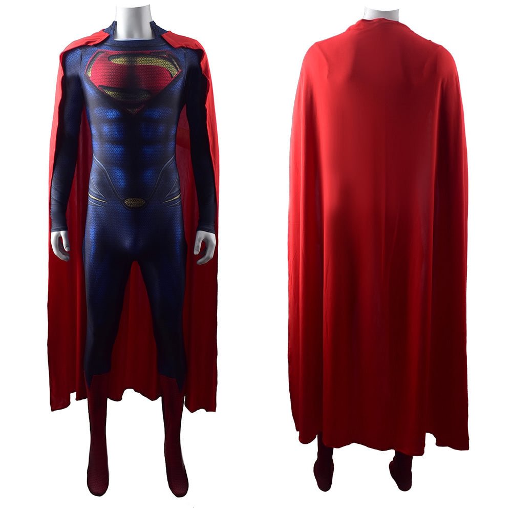 Superman Clark Kent Cosplay Costume Man of Steel Jumpsuit Bodysuit