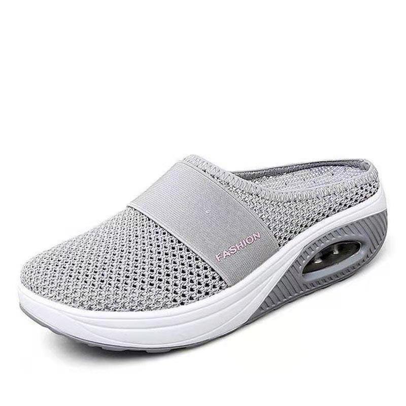Women's sneakers Mesh Breathable Air Shoes For Women Increase Cushion Damping Platform Summer women shoes Walking Slippers 43