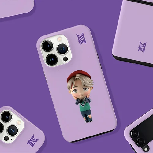 Jimin BTS x TinyTAN Purple Holiday Phone Case