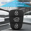 3 Buttons Rubber Pad for Flip Remote Car Key Shell (w/ Letter)