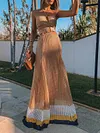 Crochet Halterneck Off-The-Shoulder Maxi Dress