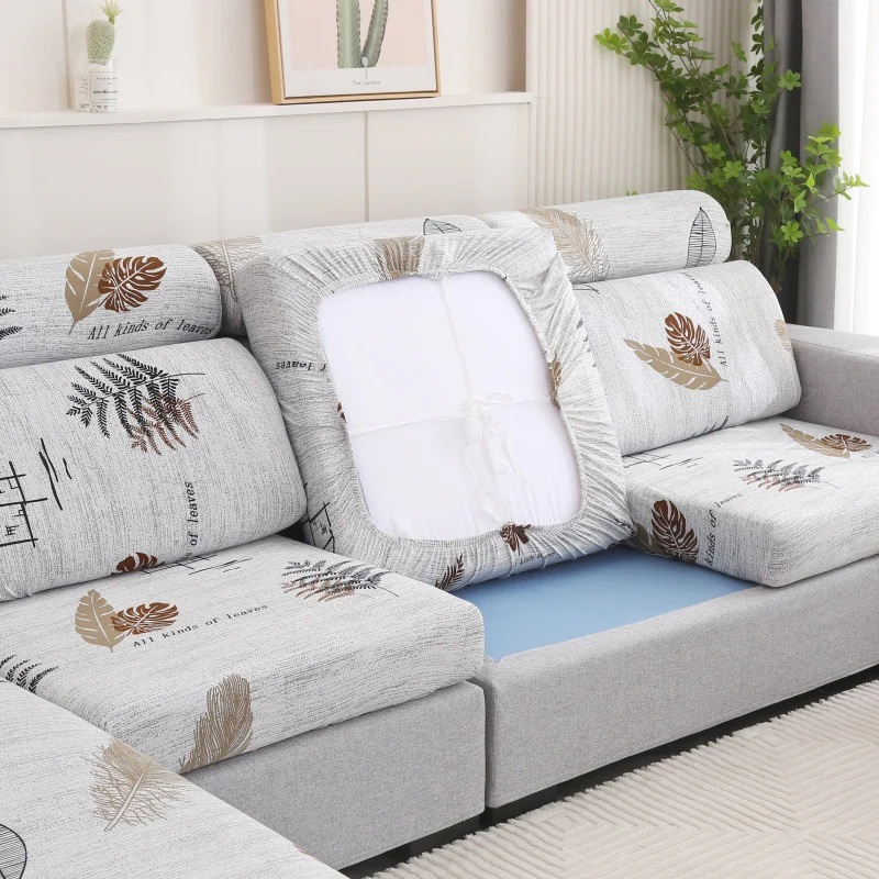 Nigikala Floral Printing Sofa Seat Cushion Cover Corner Sofa Elastic Chair Cover Couch Cover Furniture Protector 1/2/3/4 Seater