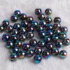 Gloss Flashing Colors Acrylic Round Beads DIY Accessories