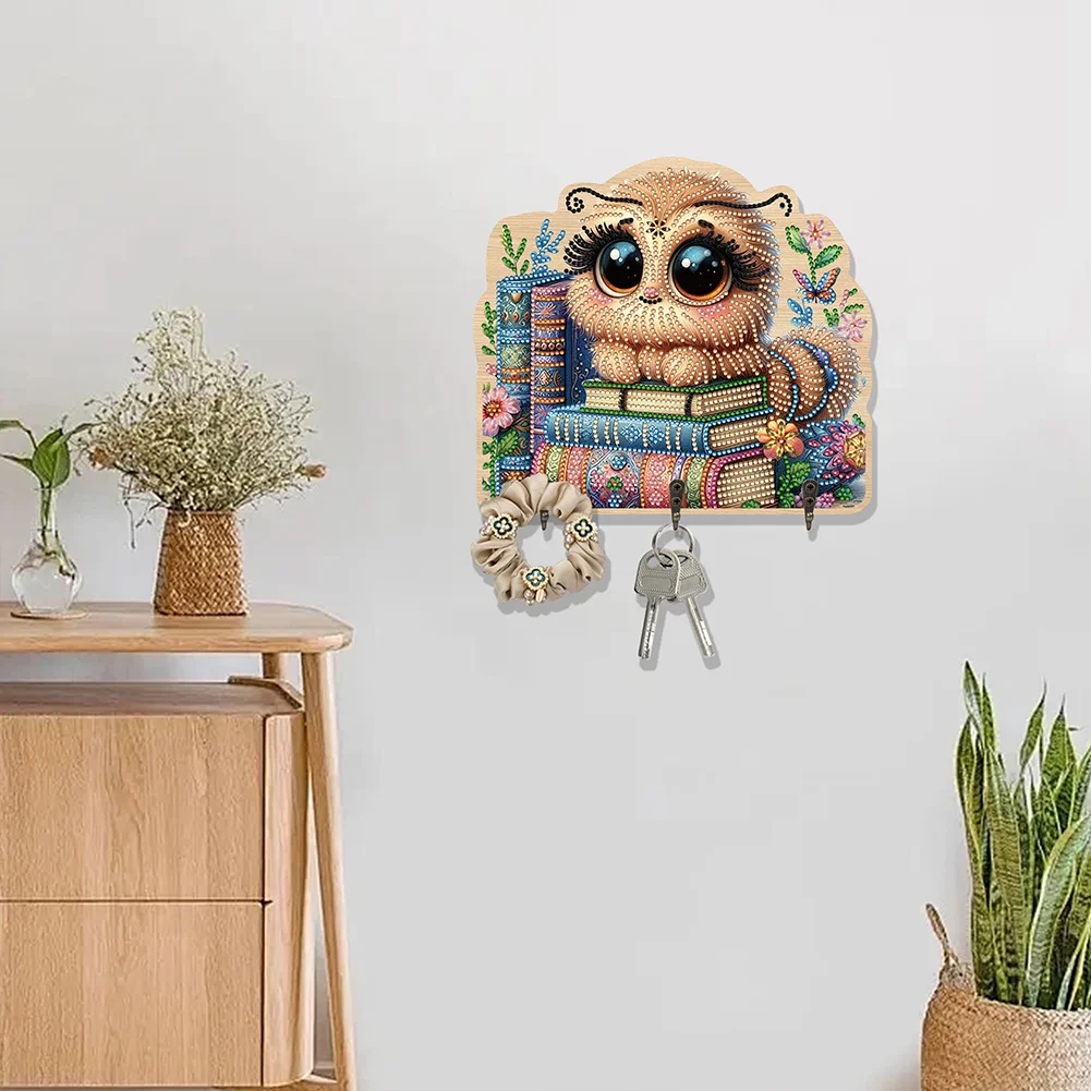 DIY Bee 3 Hooks Diamond Painting Pet Hook Rail Diamond Art Hanging Hooks