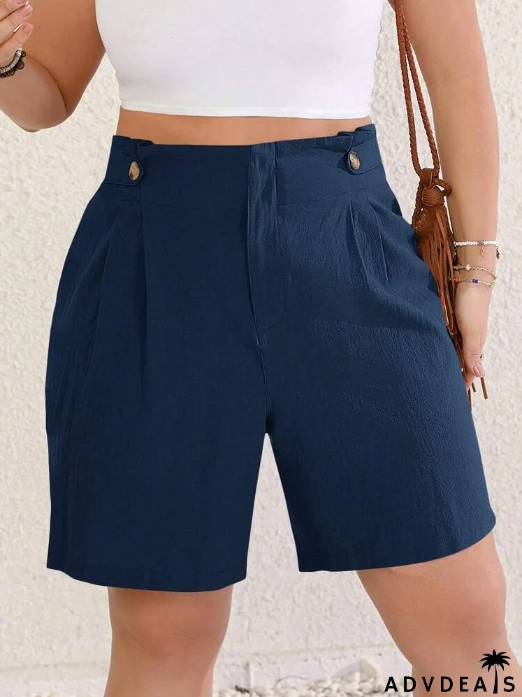 Plus Plicated Detail Shorts