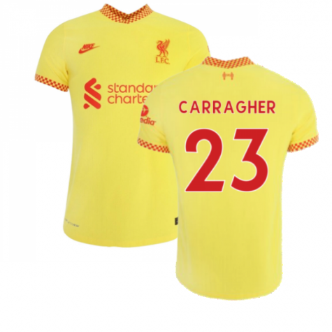Maillot FC Liverpool Jamie Carragher 23 UCL Third 2021/22