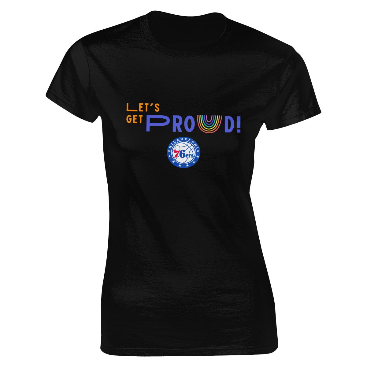 Philadelphia 76ers Let's Get Proud Women's Classic-Fit T-Shirt